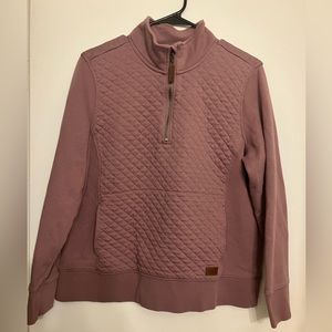 L.L.Bean quilted sweatshirt 1/4 zip sweatshirt women’s Large (petite)